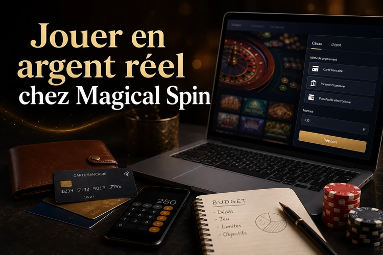 Jouer en argent réel chez Magical Spin