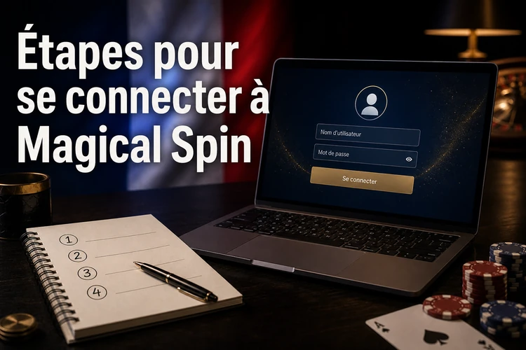 Étapes pour se connecter à Magical Spin