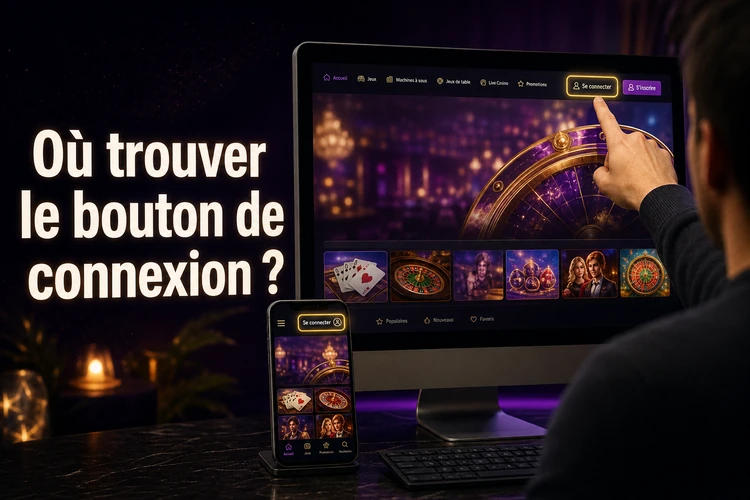 Où trouver le bouton de connexion?