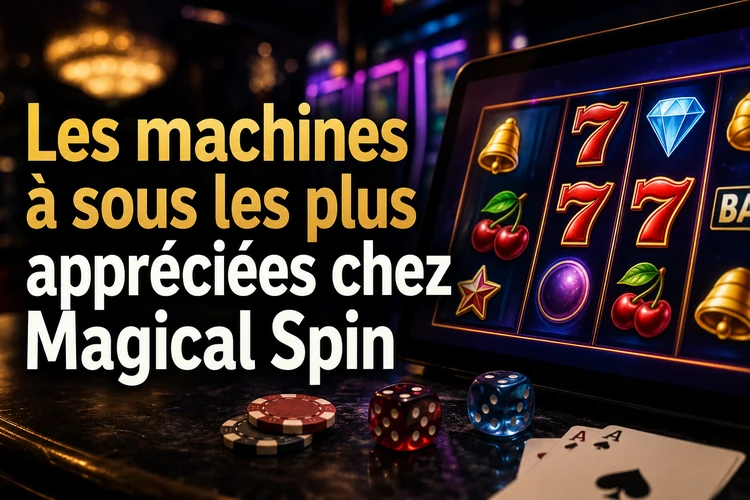 Les machines à sous les plus appréciées chez Magical Spin