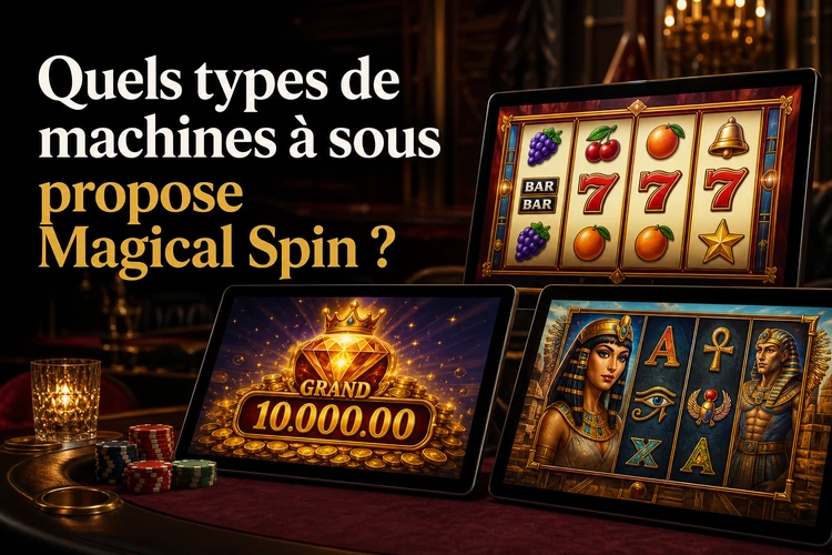 Quels types de machines à sous propose Magical Spin?